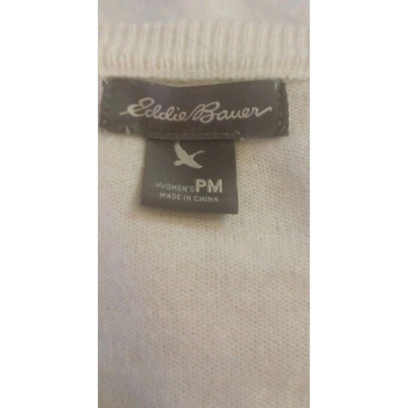 Eddie Bauer Sweater Lot Of 2 Lightweight Stripe Pink Yellow Size Petite Medium - Picture 9 of 10